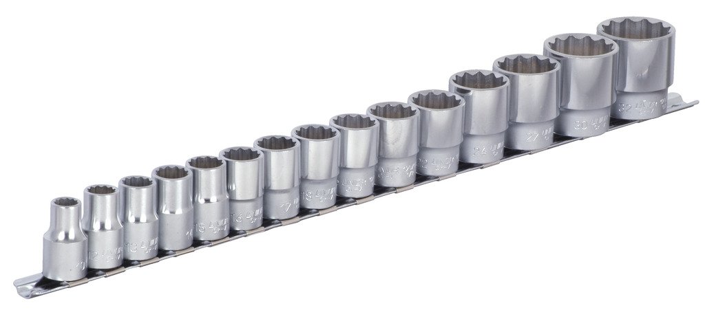 "طقم بوكس ريل 1/2 * 3/8" - 1.1/4" / 15 PCS 190H12P15IN UNIOR