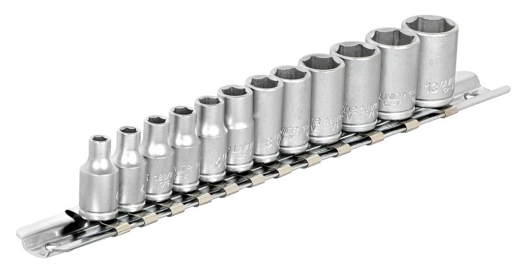 "طقم بوكس ريل 1/4""" 4-13 ملم * 13 PCS 188H6P12 UNIOR