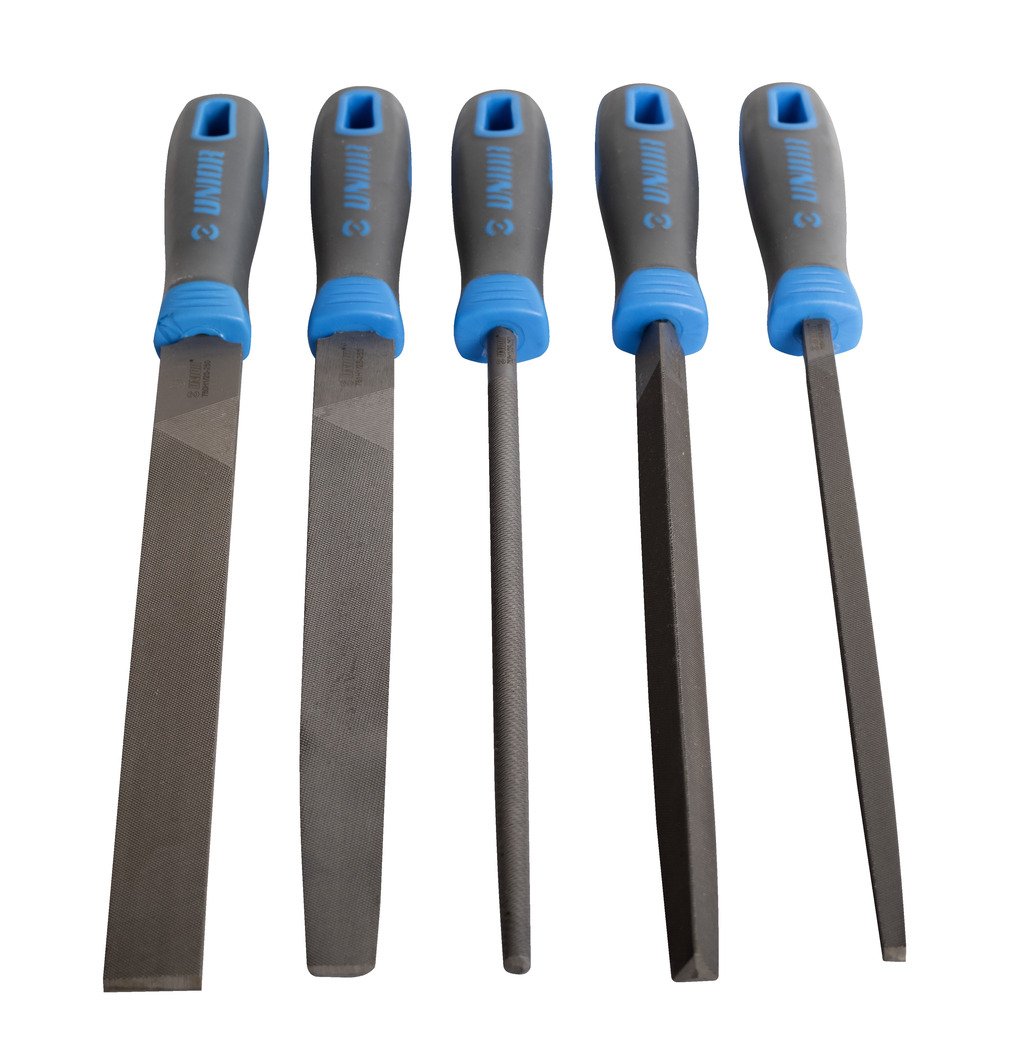 طقم مبارد Flat file with handle, bastard 760HB * 250 Half-round file with handle, bastard 761HB * 250 Round file with handle, bastard 763HB * 250 Thre