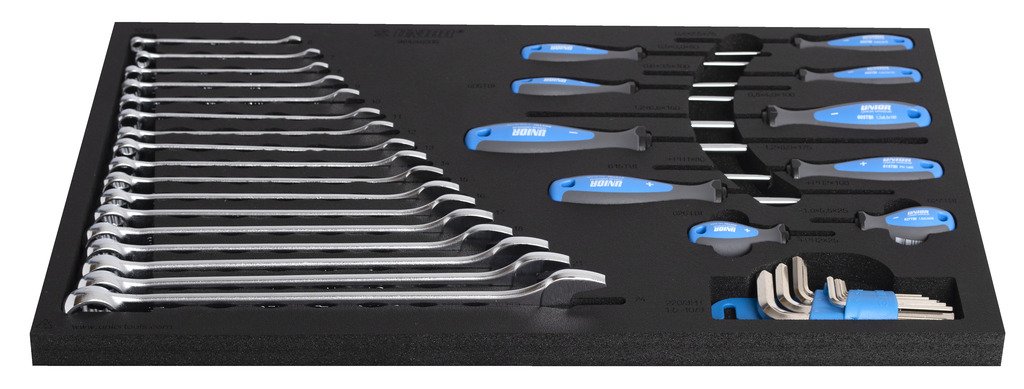 اسفنجة مفتاح شق رنج + مفكات * 36 PCS 964/46SOS UNIOR