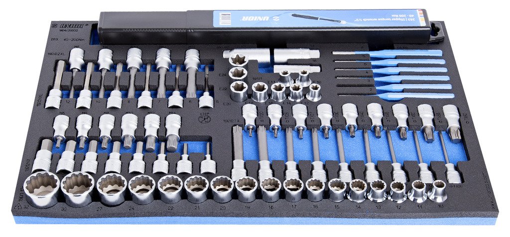 اسفنجة ساعة شد + بوكسات 1/2" جرار عرباية * 78 PCS 964/31SOS UNIOR