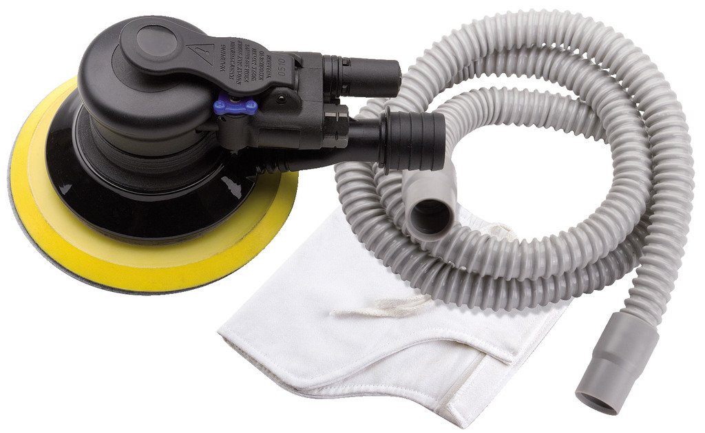 صاروخ بولش * 5 ملم free speed 10000 revolution per minutes maximum air pressure : 6,2 Bar air consumption 212 l/min air inlet 1/4" Velcro sander pad 1