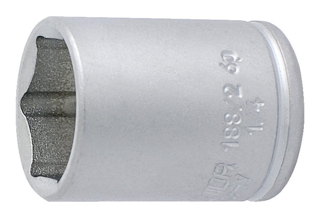 بوكس 1/4" * 11/32" كروم 188/2 UNIOR
