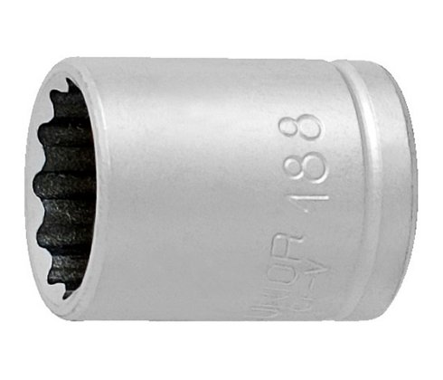 بوكس 1/4" مشرشر * 11 ملم كروم 188/2 UNIOR